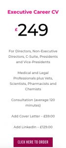 service package - Executive Career CV