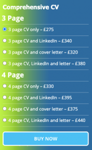 Comprehensive 3+ page CV Service